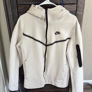 Nike White Zip-Up Jacket
